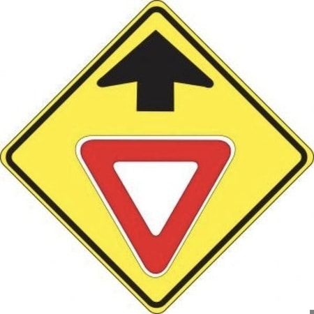 Accuform STOP AND YIELD SIGN YIELD AHEAD 30 in  X FRW538DP